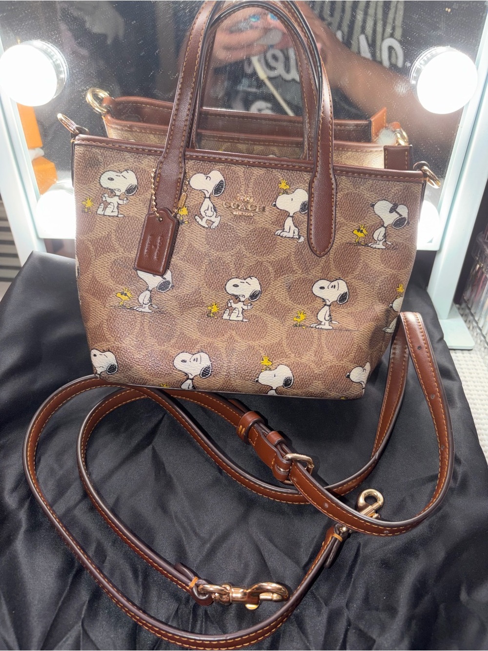 Coach Snoopy mini city tote